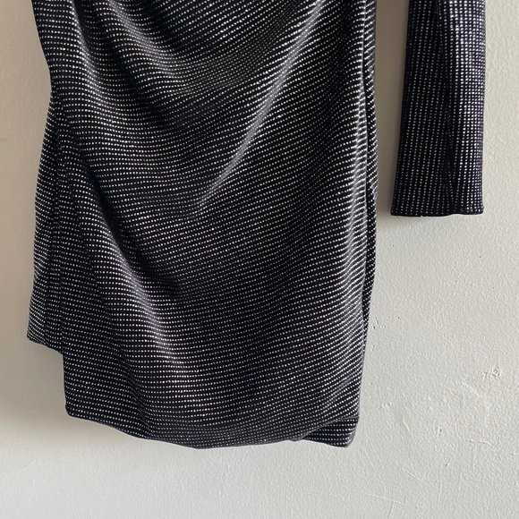 ALLSAINTS Ezra One-Shoulder Dress | Black | Size US 4 - Picture 14 of 16